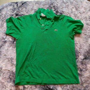 Green Lacoste Mens Polo